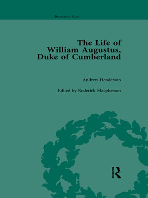 cover image of The Life of William Augustus, Duke of Cumberland